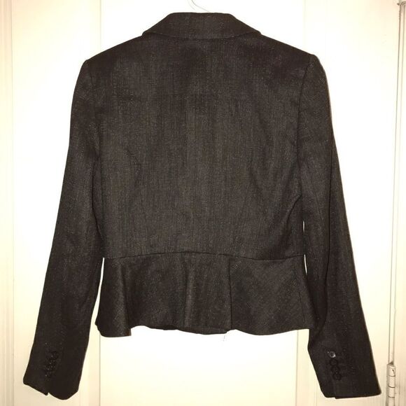 Ann Taylor Black white fleck Suit Jacket size 6P - Picture 3 of 8